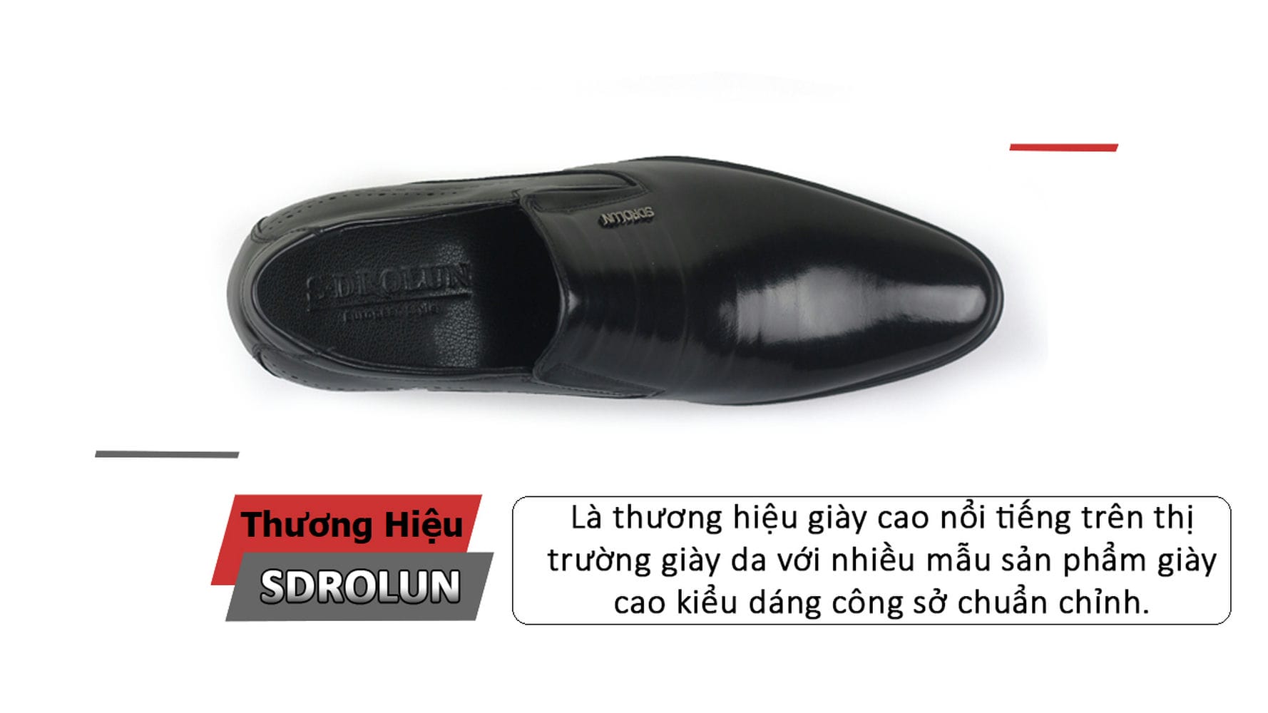 Giày nam tăng chiều cao nhập khẩu chính hãng SDROLUN